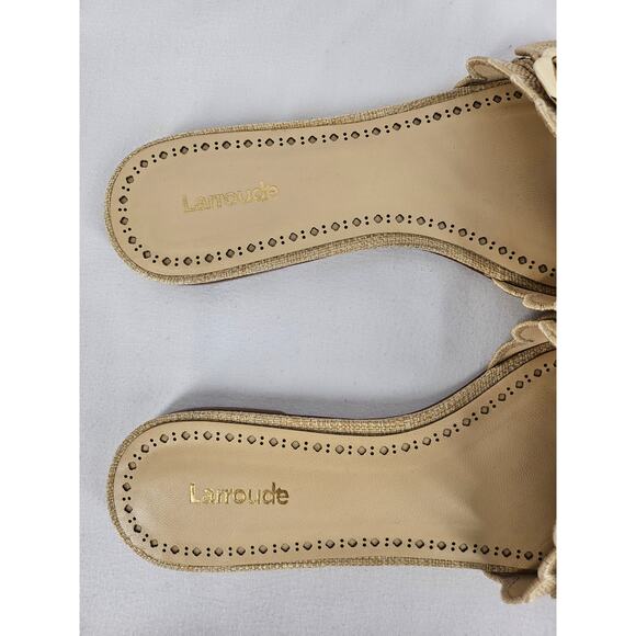 LAURROUDE CARROUSEL Sandals - Beige, Intricate Design, Women's Size 8.5 - Picture 3 of 7